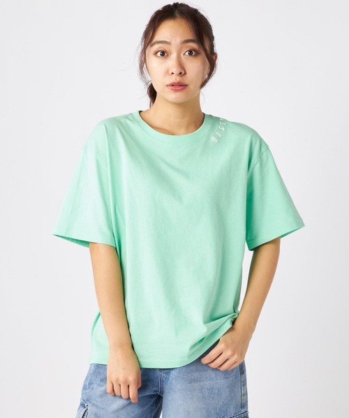 RUSTY/ラスティー 半袖 Tシャツ バックプリント ニコちゃん 相良