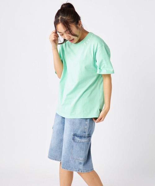 半袖 Tシャツ RUSTY/ラスティー 半袖 Tシャツ バックプリント ニコちゃん 相良