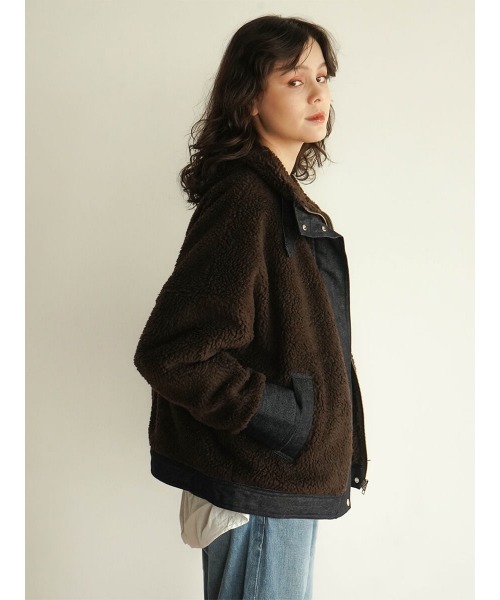 FIKA.（フィーカ）の「Stand collar belt boa jacket（ブルゾン）」 - WEAR