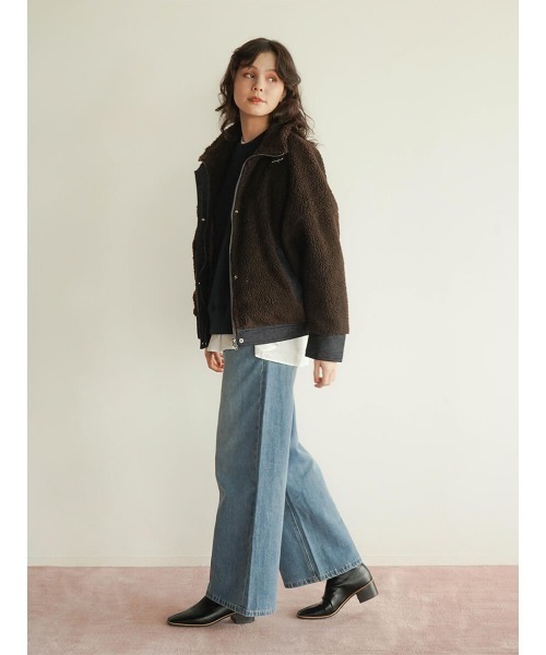 FIKA.（フィーカ）の「Stand collar belt boa jacket（ブルゾン）」 - WEAR
