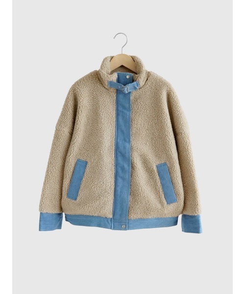 FIKA.（フィーカ）の「Stand collar belt boa jacket（ブルゾン）」 - WEAR