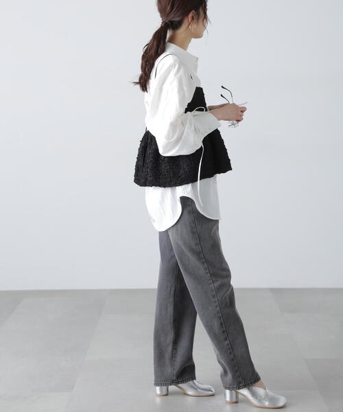 FREE'S MART(フリーズマート)の「◇袖シャーリングオーバーシャツ(シャツ/ブラウス・レディース・ブルー/ホワイト/ブルー系その他/ピンク・FREE)」の15枚目の写真