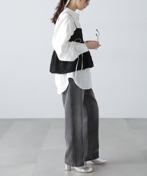 FREE'S MART(フリーズマート)の「◇袖シャーリングオーバーシャツ(シャツ/ブラウス・レディース・ブルー/ホワイト/ブルー系その他/ピンク・FREE)」の16枚目の写真