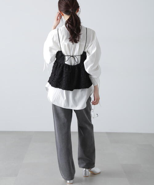 FREE'S MART(フリーズマート)の「◇袖シャーリングオーバーシャツ(シャツ/ブラウス・レディース・ブルー/ホワイト/ブルー系その他/ピンク・FREE)」の17枚目の写真