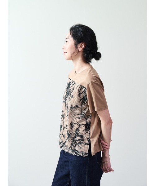 DOLLUPOOPS（ドールアップウップス）の「フロントボタニカルレーストップス（Tシャツ/カットソー・レディース・ベージュ/グリーン・38）」の22枚目の写真