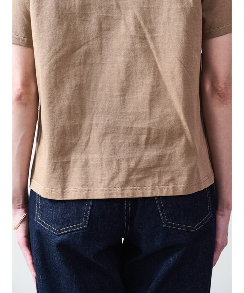 tシャツ フロントボタニカルレーストップス レディース セール】フロントボタニカルレーストップス（Tシャツ/カットソー