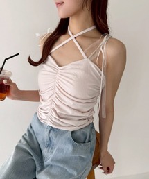 シャーリングキャミソール