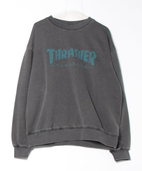 Mag Logo Pigment CREW SWEAT/スラッシャーウォッシュライクプリント柄スウェット（スウェット）｜THRASHER（スラッシャー） 8,690円