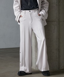 SERACE（セラス）の「【SERACE】Side button loose drape wide flare slacks / サイドボタンルーズドレープワイドフレアスラックス（スラックス）」