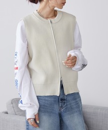 ジップアップ」に該当するレディースのベストファッション通販