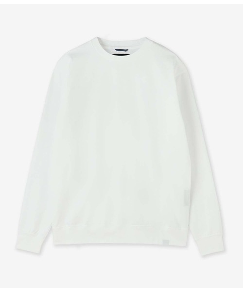 junhashimoto(ジュンハシモト)の「101 SERIBU CREW NECK(スウェット・メンズ・ホワイト/ブラック・4)」の1枚目の写真