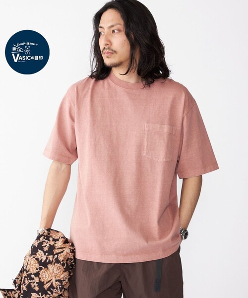 SHIPS(シップス)の「SHIPS: コットン USA クルーネック ポケット ピグメント Tシャツ(Tシャツ/カットソー・メンズ・ピンク/ダークグレー/ケリーグリーン/コバルトブルー・SMALL/MEDIUM/LARGE/X-LARGE)」の4枚目の写真