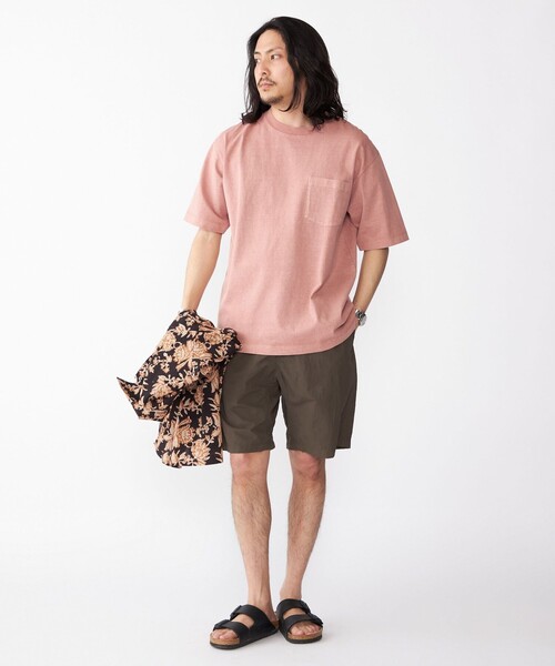 SHIPS(シップス)の「SHIPS: コットン USA クルーネック ポケット ピグメント Tシャツ(Tシャツ/カットソー・メンズ・ピンク/ダークグレー/ケリーグリーン/コバルトブルー・SMALL/MEDIUM/LARGE/X-LARGE)」の5枚目の写真