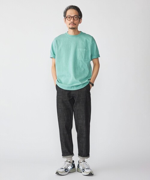 SHIPS(シップス)の「SHIPS: コットン USA クルーネック ポケット ピグメント Tシャツ(Tシャツ/カットソー・メンズ・ピンク/ダークグレー/ケリーグリーン/コバルトブルー・SMALL/MEDIUM/LARGE/X-LARGE)」の6枚目の写真
