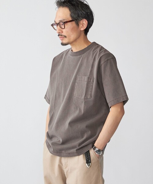 SHIPS(シップス)の「SHIPS: コットン USA クルーネック ポケット ピグメント Tシャツ(Tシャツ/カットソー・メンズ・ピンク/ダークグレー/ケリーグリーン/コバルトブルー・SMALL/MEDIUM/LARGE/X-LARGE)」の11枚目の写真