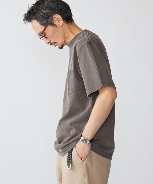 SHIPS(シップス)の「SHIPS: コットン USA クルーネック ポケット ピグメント Tシャツ(Tシャツ/カットソー・メンズ・ピンク/ダークグレー/ケリーグリーン/コバルトブルー・SMALL/MEDIUM/LARGE/X-LARGE)」の12枚目の写真