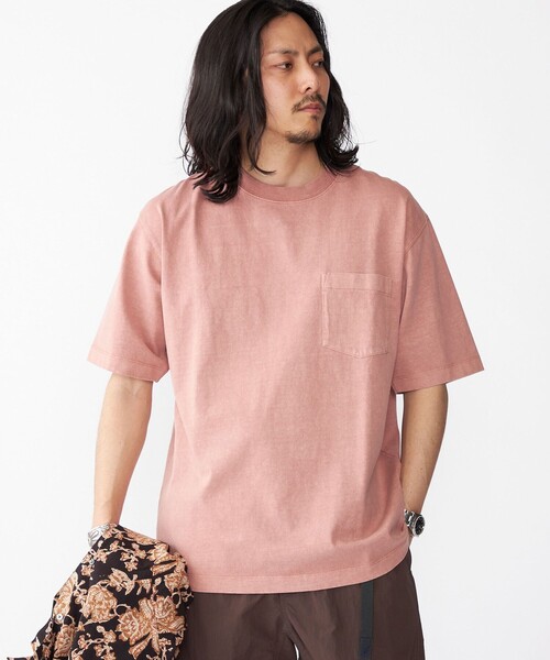 SHIPS(シップス)の「SHIPS: コットン USA クルーネック ポケット ピグメント Tシャツ(Tシャツ/カットソー・メンズ・ピンク/ダークグレー/ケリーグリーン/コバルトブルー・SMALL/MEDIUM/LARGE/X-LARGE)」の15枚目の写真