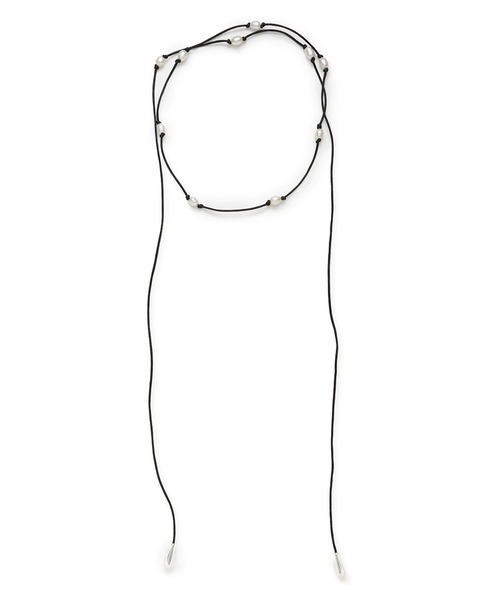 MIESROHE(ミースロエ)の「LONG SATIN CHOKER(ネックレス・レディース・シルバー/ホワイト・FREE)」の8枚目の写真