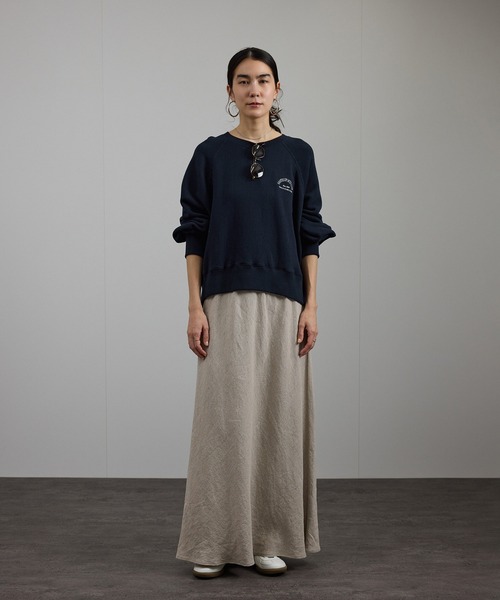 SALON adam et rope'(サロン アダム エ ロペ)の「【WEB限定】ヴィンテージライクテンダースウェットプルオーバー(スウェット・レディース・オフホワイト/グレー/ネイビー・FREE)」の5枚目の写真