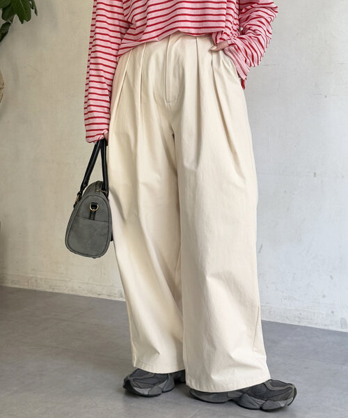 激安先着 セール】タックワイドチノパンツ（その他パンツ）｜CPCM ボトムス・スパッツ