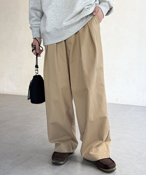 CPCM（シーピーシーエム）の「タックワイドチノパンツ（その他パンツ・レディース・ベージュ/アイボリー/ブラック・SMALL/MEDIUM/LARGE）」の16枚目の写真