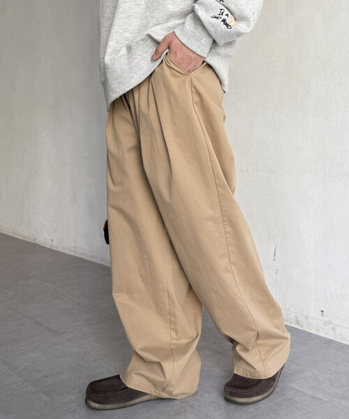 CPCM（シーピーシーエム）の「タックワイドチノパンツ（その他パンツ・レディース・ベージュ/アイボリー/ブラック・SMALL/MEDIUM/LARGE）」の17枚目の写真