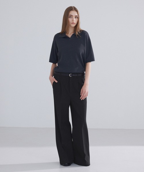Semi Flare Slacks / セミフレアスラックス LUENNA】 Semi Flare Slacks /セミフレア スラックス