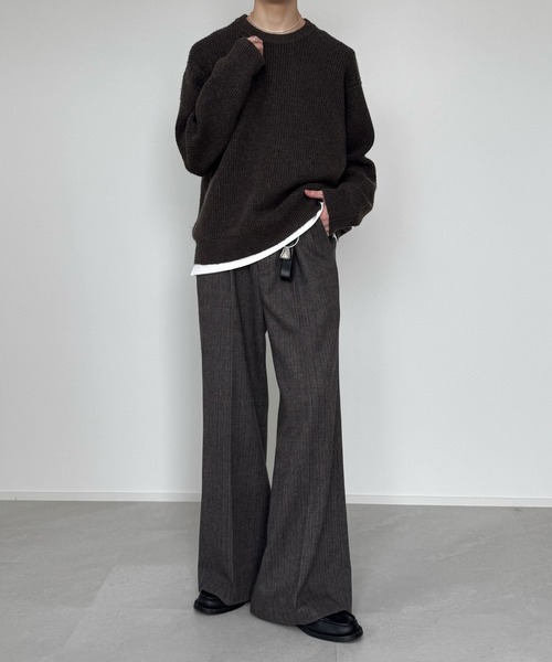 LUENNA セットアップ LUENNA】 Semi Flare Slacks /セミフレア スラックス（セットアップ