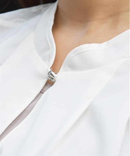 axes femme（アクシーズファム）の「レースフレア袖ブラウス（シャツ/ブラウス・レディース・ブルーグレー/ブラック/キナリ・FREE）」の7枚目の写真