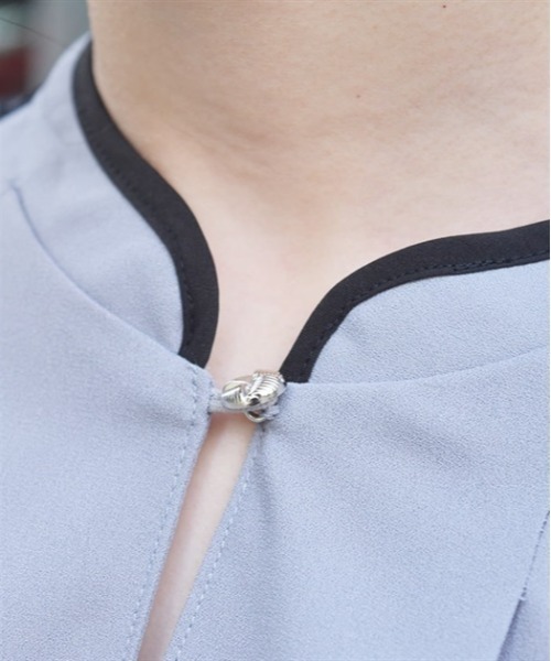 axes femme（アクシーズファム）の「レースフレア袖ブラウス（シャツ/ブラウス・レディース・ブルーグレー/ブラック/キナリ・FREE）」の11枚目の写真