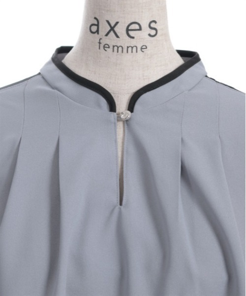 axes femme（アクシーズファム）の「レースフレア袖ブラウス（シャツ/ブラウス・レディース・ブルーグレー/ブラック/キナリ・FREE）」の16枚目の写真