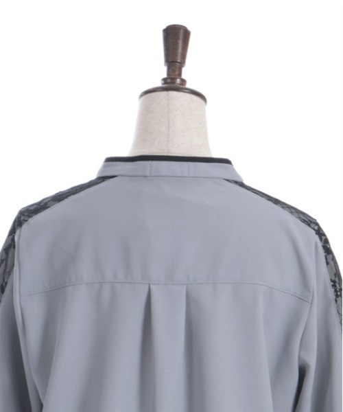 axes femme（アクシーズファム）の「レースフレア袖ブラウス（シャツ/ブラウス・レディース・ブルーグレー/ブラック/キナリ・FREE）」の17枚目の写真