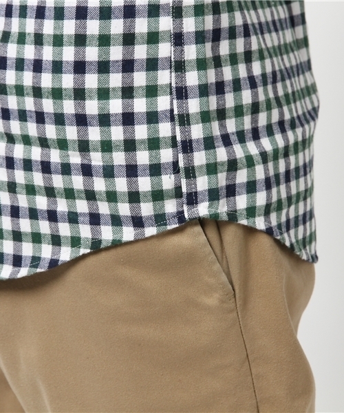 SEVENDAYS=SUNDAY（セブンデイズサンデイ）の「マルチギンガムチェック　長袖スタンドカラーシャツ（シャツ/ブラウス・メンズ・グリーン/ブラウン/ブルー・MEDIUM/LARGE/SMALL）」の8枚目の写真