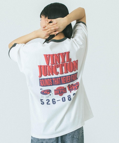 ROSE BUD(ローズバッド)の「【WEB・一部店舗限定】PUFF PRINT S/S TEE(Tシャツ/カットソー・レディース・ホワイト/ベージュ・ONE SIZE)」の3枚目の写真