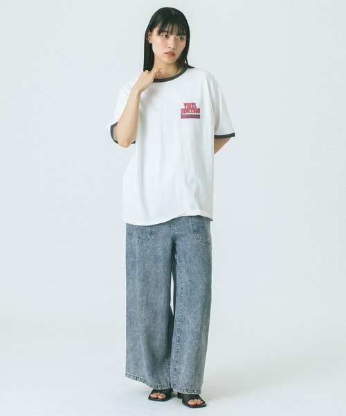 ROSE BUD(ローズバッド)の「【WEB・一部店舗限定】PUFF PRINT S/S TEE(Tシャツ/カットソー・レディース・ホワイト/ベージュ・ONE SIZE)」の5枚目の写真