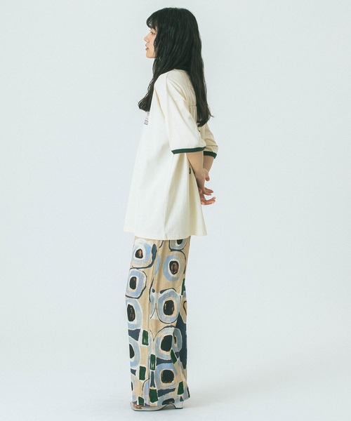 ROSE BUD(ローズバッド)の「【WEB・一部店舗限定】PUFF PRINT S/S TEE(Tシャツ/カットソー・レディース・ホワイト/ベージュ・ONE SIZE)」の14枚目の写真