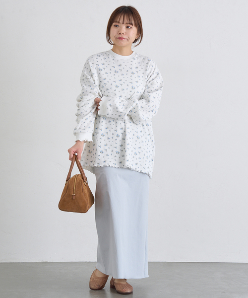 U by SPICK&SPAN（ユーバイスピックアンドスパン）の「《追加2》ワッフルオーバートップス（Tシャツ/カットソー・レディース・ブルー/マルチ・FREE）」の16枚目の写真