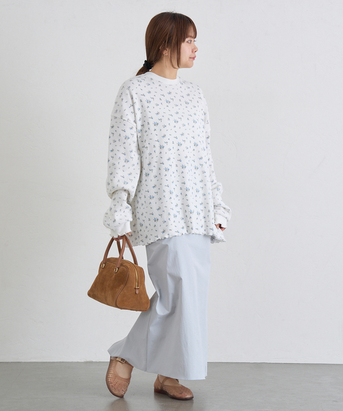 U by SPICK&SPAN（ユーバイスピックアンドスパン）の「《追加2》ワッフルオーバートップス（Tシャツ/カットソー・レディース・ブルー/マルチ・FREE）」の17枚目の写真