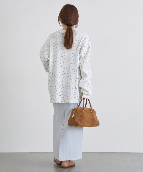 U by SPICK&SPAN（ユーバイスピックアンドスパン）の「《追加2》ワッフルオーバートップス（Tシャツ/カットソー・レディース・ブルー/マルチ・FREE）」の18枚目の写真