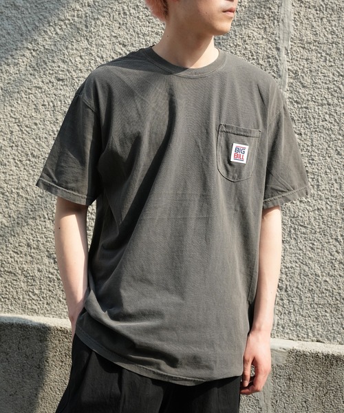FUSE(フューズ)の「【BIG BILL/ビッグ ビル】別注ポケットTEE(Tシャツ/カットソー・メンズ・ネイビー/ホワイト/ブラック・02/03)」の2枚目の写真