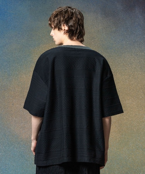 Boat Neck Layered T-Shirt / ボートネックレイヤードTシャツ