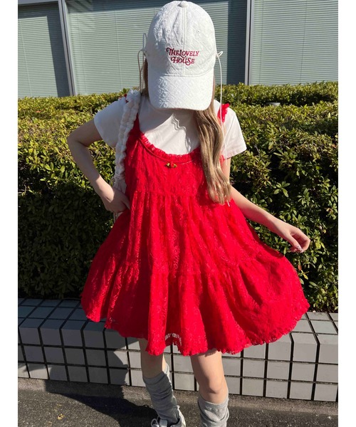 WC（ダブル シー）の「サイドリボンコットンレースキャップ（キャップ・レディース・ホワイト・FREE）」の2枚目の写真