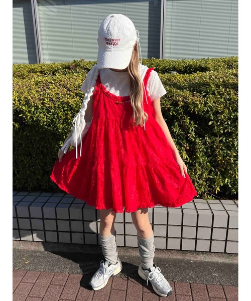 WC（ダブル シー）の「サイドリボンコットンレースキャップ（キャップ・レディース・ホワイト・FREE）」の3枚目の写真