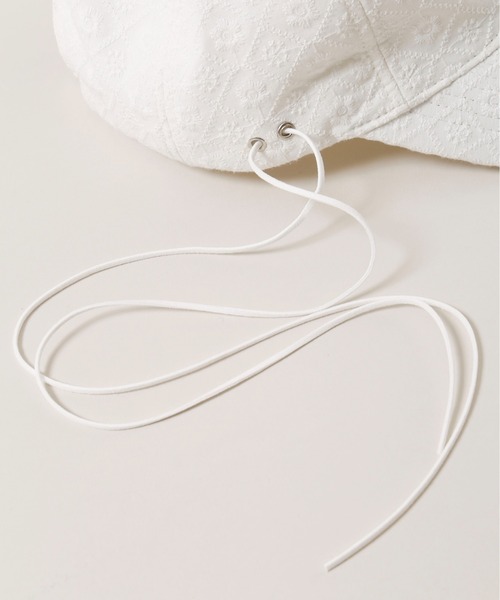 WC（ダブル シー）の「サイドリボンコットンレースキャップ（キャップ・レディース・ホワイト・FREE）」の19枚目の写真