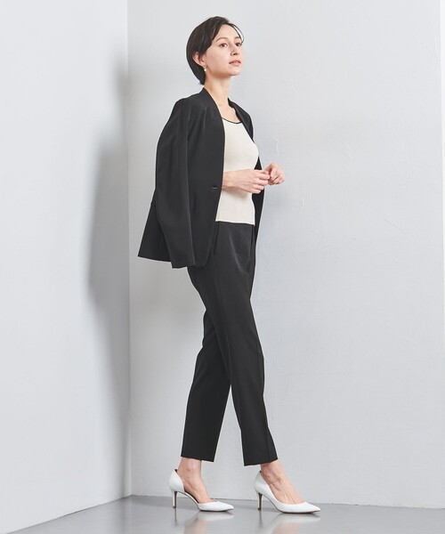 UNITED ARROWS（ユナイテッドアローズ）の「FEEL CLEAN スリム パンツ（スラックス・レディース・ネイビー/ブラック・40/38/36/34）」の3枚目の写真