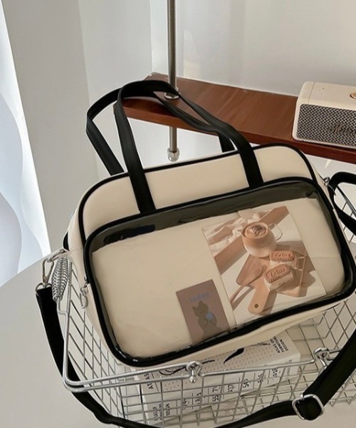 LAMPOON】クリアボストンバッグ（ボストンバッグ）｜VIBGYOR