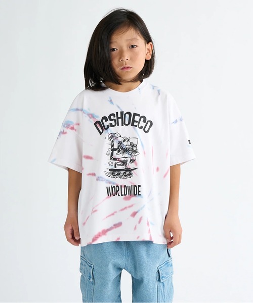 DC SHOES（ディーシーシューズ）の「25 KD PLAY SKATE SS/DCキッズ半袖バックプリントTシャツ（Tシャツ/カットソー・キッズ・ブラック/マルチ/ホワイト・120/130/140/150/160）」の3枚目の写真