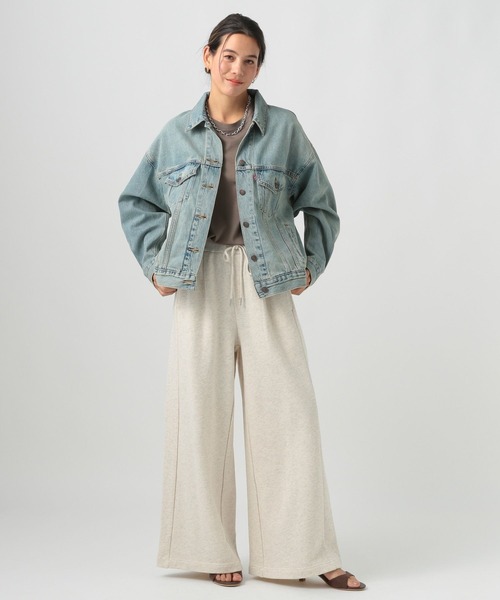 BAYFLOW（ベイフロー）の「スウェットワイドパンツ（スウェットパンツ・レディース・オートミール/チャコール/杢グレー・FREE）」の18枚目の写真