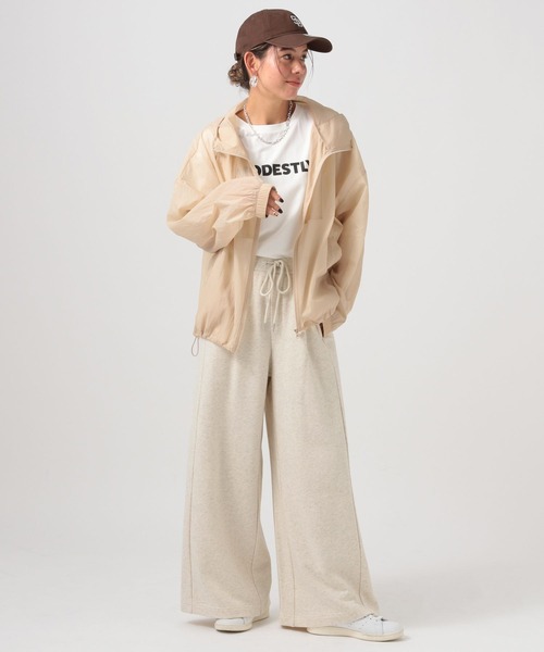 BAYFLOW（ベイフロー）の「スウェットワイドパンツ（スウェットパンツ・レディース・オートミール/チャコール/杢グレー・FREE）」の19枚目の写真