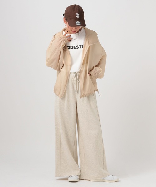 BAYFLOW（ベイフロー）の「スウェットワイドパンツ（スウェットパンツ・レディース・オートミール/チャコール/杢グレー・FREE）」の20枚目の写真